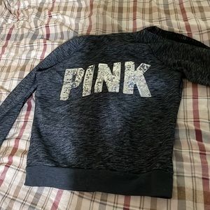 Gray pink bling jacket